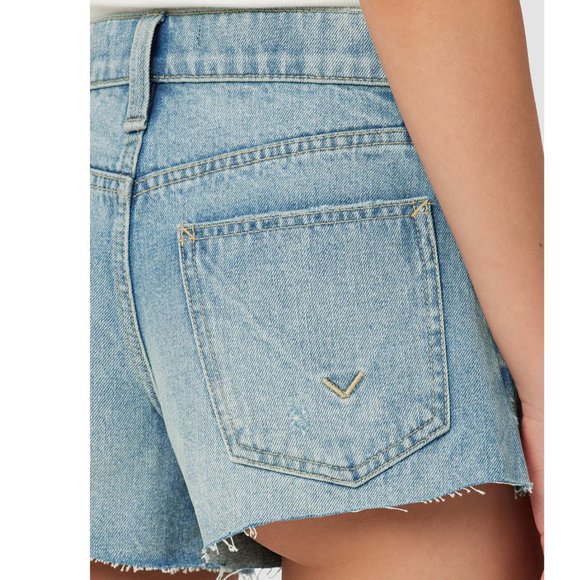 NWT Hudson Lori High-Rise Jean Short Distressed Denim Vintage Style - Picture 4 of 9